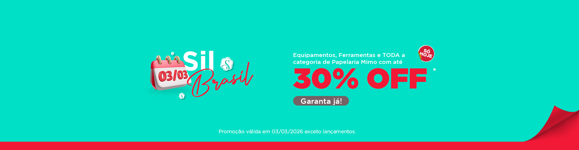SÓ HOJE: Aproveite descontos de até 30% OFF