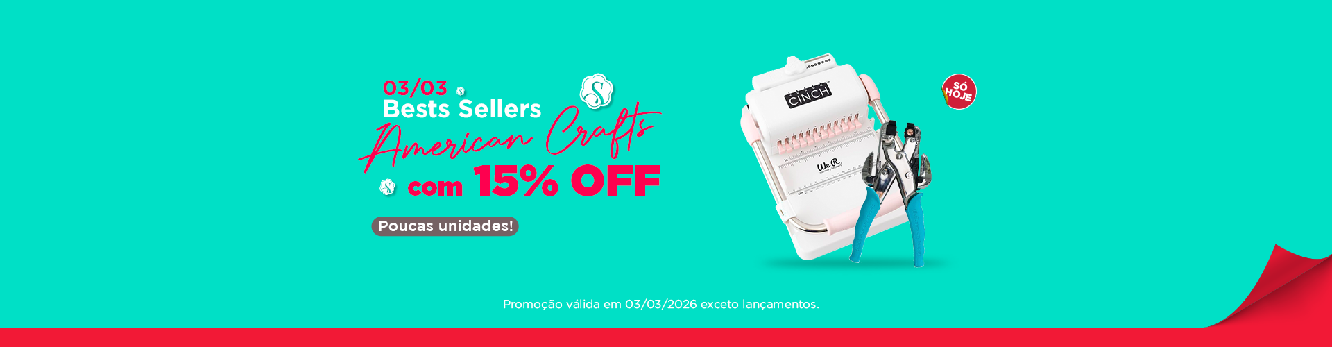 SO HOJE: Queridinhos WE R com até 15% OFF