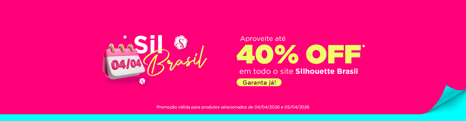 Aproveite até 40$ OFF em todo o site Sil Brasil