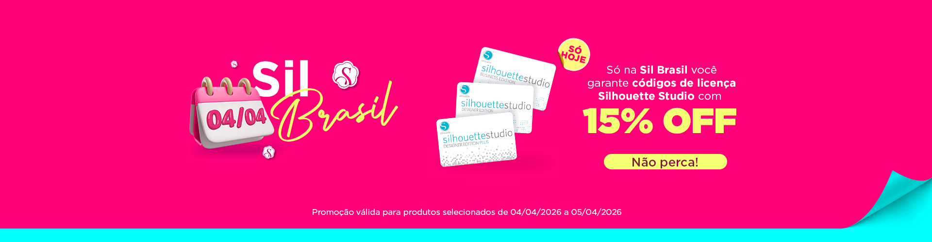 Códigos de Licensa Silhouette Studio com 15% OFF