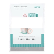 Papel Fotográfico Adesivo Brilho Mimo - 115 g - A4 - 20 Unids