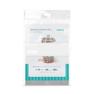 Vinil Adesivo Imprimível Semi Transparente Resistente a Água - Mimo - A4 10 fls