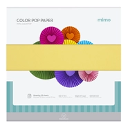 Papel Colorido Color Pop Amarelo Canarinho Mimo - 30,5 x 30,5 cm - 180 g - 25 fls