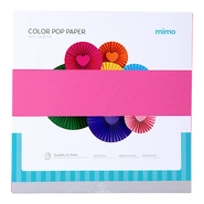 Papel Colorido Color Pop Rosa Pink Mimo - 30,5 x 30,5 cm - 180 g - 25 fls