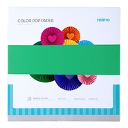 Papel Colorido Color Pop Verde Nature Mimo - 30,5 x 30,5 cm - 180 gr - 25 fls