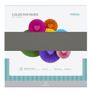 Papel Colorido Color Pop Cinza Lua Mimo - 30,5 x 30,5 cm - 180 g - 25 fls