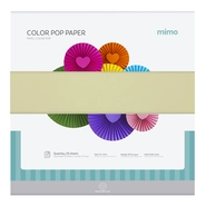 Papel Colorido Color Pop Amarelo Candy Mimo - 30,5 x 30,5 cm - 180 g - 25 fls