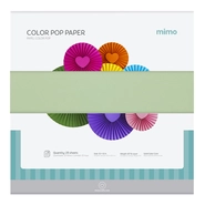 Papel Colorido Color Pop Verde Candy Mimo - 30,5 x 30,5 cm - 180 g - 25 fls