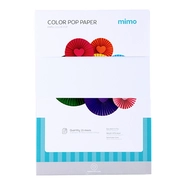 Papel Color Pop Branco Neve Mimo - A4 - 180 g - 25 fls