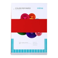 Papel Color Pop Vermelho Carmim Mimo - A4 - 180 g - 25 fls