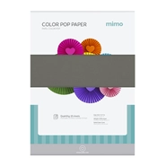 Papel Color Pop Cinza Lua Mimo - A4 - 180 g - 25 fls