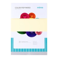 Papel Color Pop Amarelo Candy Mimo - A4 - 180 g - 25 fls