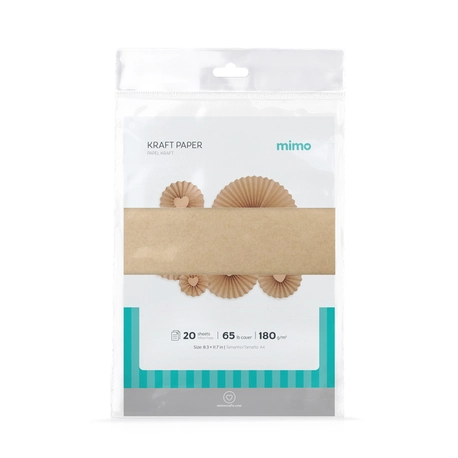 Papel Kraft Mimo - A4 - 180 g - 20 fls