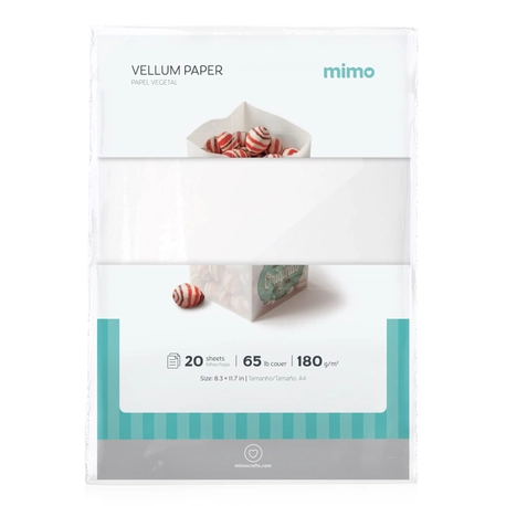 Papel Vegetal Mimo - A4 - 180 g - 20 fls