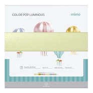 Papel Color Pop Luminous Verde Pistache Mimo - 30,5x30,5 cm - 250 g - 20 Fls