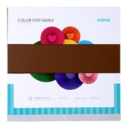 Papel Colorido Color Pop Marrom Café Mimo - 30,5 x 30,5 cm - 180 g - 25 fls