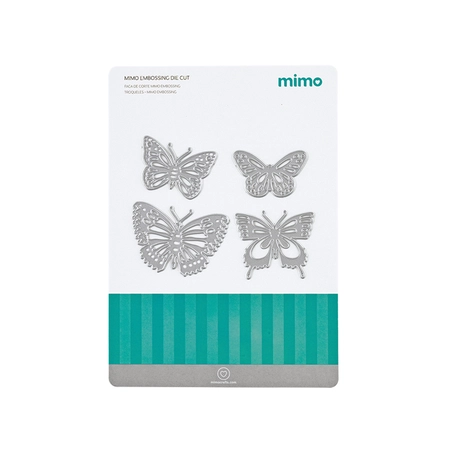 Faca de Corte Mimo Embossing - Borboletas - 4 Pç