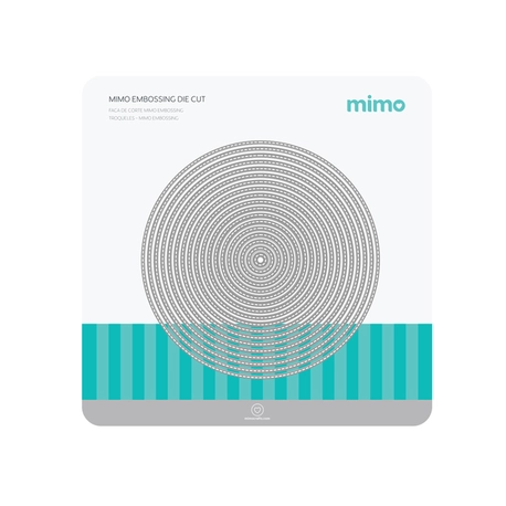 Faca de Corte Mimo Embossing - Círculos - 18 Pç