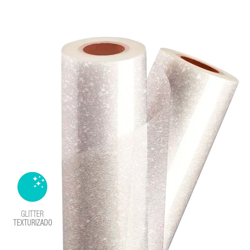 Filme BOPP Glitter Texturizado Mimo 31 Cm X 50 M 110 Mic Mimo