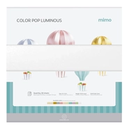 Papel Color Pop Luminous Branco Mimo - 30,5 x 30,5 cm - 250 g - 20 Fls