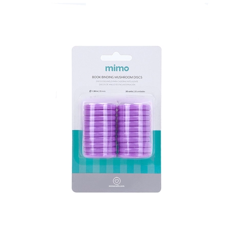 Disco Cogumelo para Caderno Inteligente Lilás Mimo - 35 mm - 20 Unids