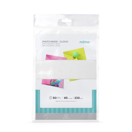 Papel Fotográfico Brilho - Mimo - 230 g - A4 - 50 Fls