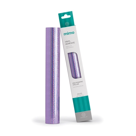 Adesivo Vinil Holográfico Estelar - Lilás Galaxy Mimo - 30,5 cm x 1,22 m - 1 Unid