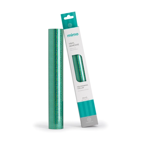 Adesivo Vinil Holográfico Estelar - Verde Menta - Mimo - 30,5 cm x 1,22 m - 1 Unid