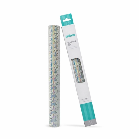 Foil Prata Cristais Holográficos Mimo - 30 cm x 3 m