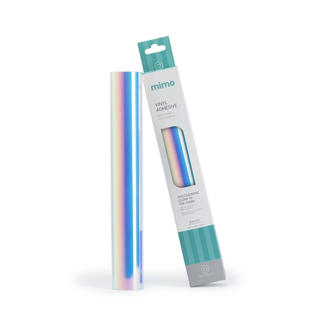 Adesivo Vinil Brilha no Escuro - Azul Holográfico - Mimo - 30,5 cm x 61 cm - 1 Unid