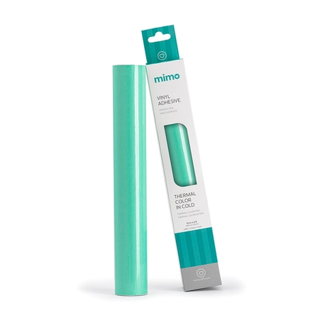 Adesivo Vinil Thermal Color - Frio - Verde Menta Perolizado para Azul - Mimo - 30,5 cm x 61 cm - 1 Unid