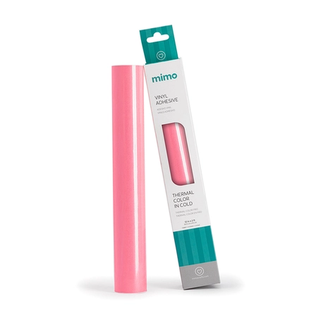 Adesivo Vinil Thermal Color - Frio - Rosa Pink perolizado para Vermelho - Mimo - 30,5 cm x 61 cm - 1 Unid