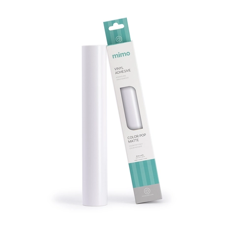 Adesivo Vinil Color Pop Fosco - Branco Neve - Mimo - 30,5 cm x 1,22 m - 1 Unid