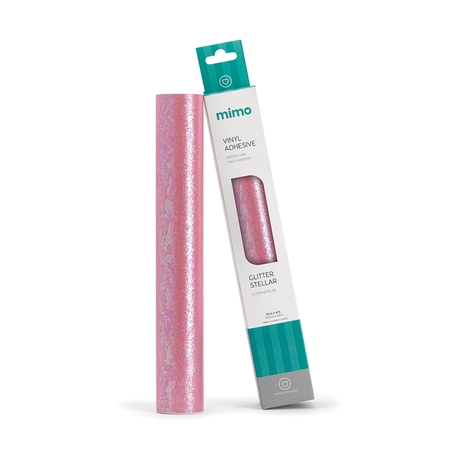 Adesivo Vinil Glitter Estelar - Rosa Candy - Mimo - 30,5 cm x 1,22 m -  1 Unid