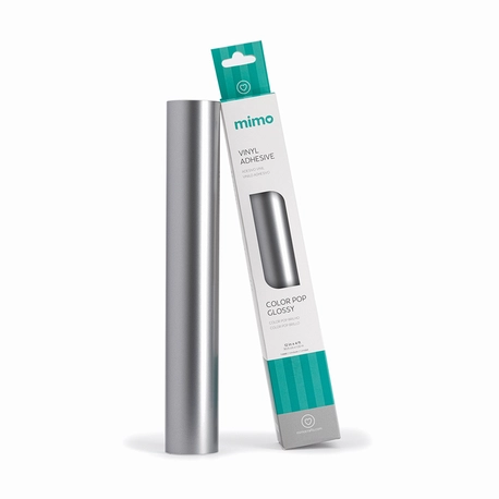 Adesivo Vinil Color Pop Brilho - Prata - Mimo - 30,5 cm x 1,22 m - 1 Unid