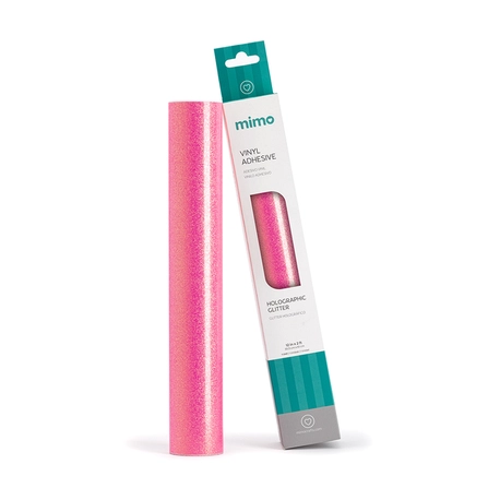 Adesivo Vinil Glitter Holográfico - Rosa Pink - Mimo - 30,5 cm x 1,22 m - 1 Unid