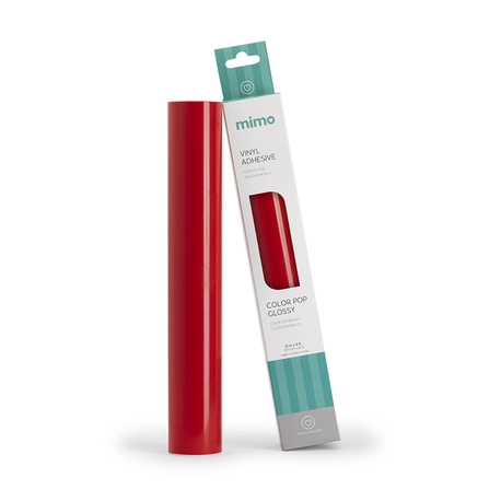 Adesivo Vinil Color Pop Brilho - Vermelho Puro - Mimo - 30,5 cm x 1,22 m - 1 Unid