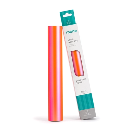 Adesivo Vinil Luminous Neon - Vermelho Tomate - Mimo - 30,5 cm x 1,22 m - 1 Unid