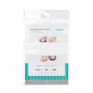 Vinil Adesivo Imprimível Branco Brilho Resistente a Água - Mimo - A4 10 fls
