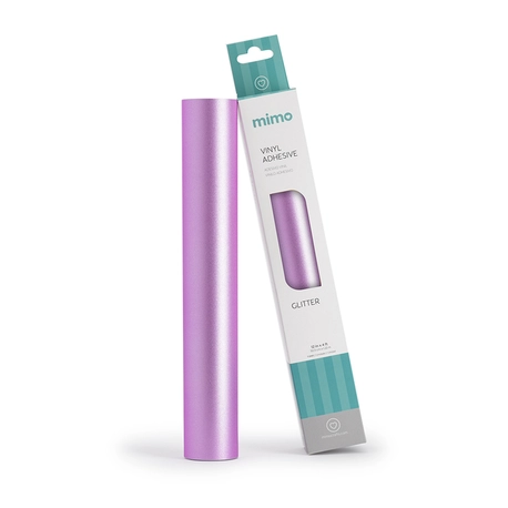 Adesivo Vinil Glitter - Rosa Chiclete - Mimo - 30,5 cm x 1,22 m - 1 Unid