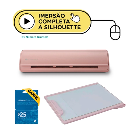 Kit Silhouette Cameo 5 Rosa Fosca Precisão Pro