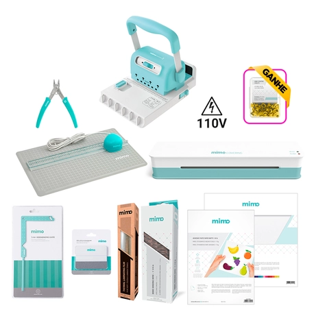 KIT Encadernação Profissional com Laminação e Selagem 110V