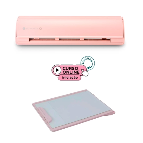 Kit Silhouette Cameo 5 Alpha Rosa Essencial: Corte com Precisão
