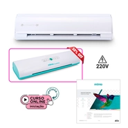 Kit Silhouette Cameo 5 Alpha Branca Stamping: Corte e Efeitos Metálicos 220V