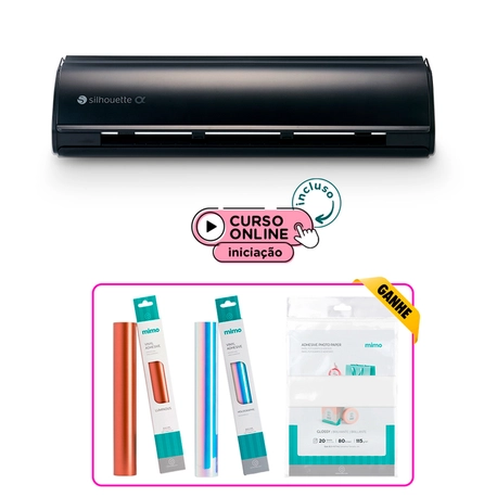Kit Silhouette Cameo 5 Alpha Preta PaperStart + BRINDE