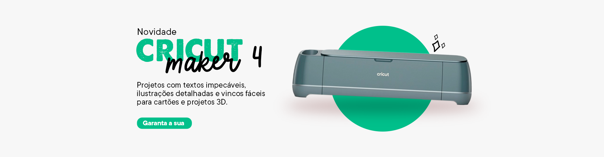 Máquina Cricut Maker 4 para projetos impecáveis! 