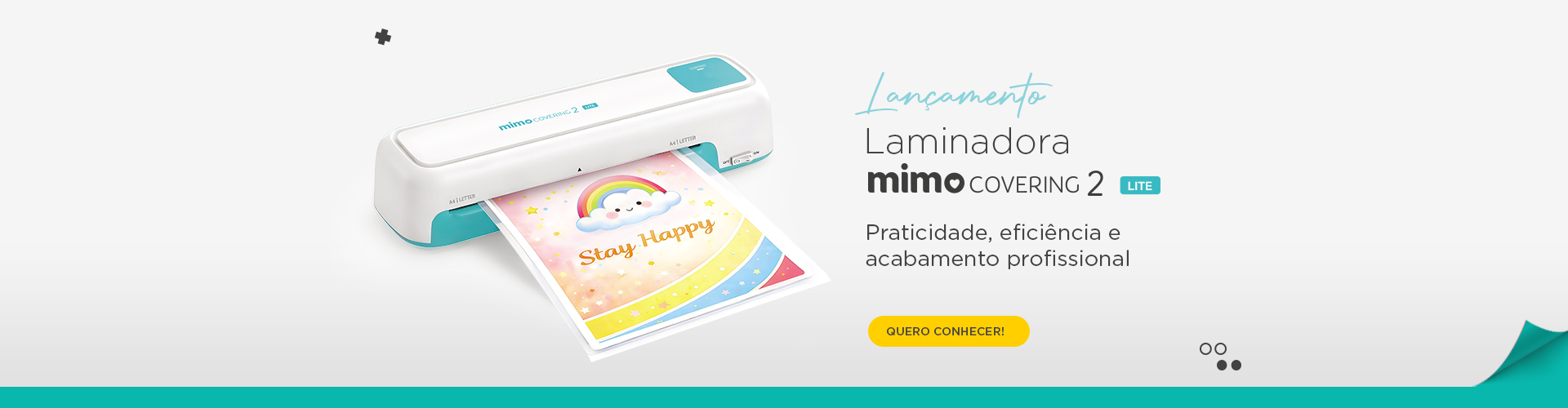 Chegou: Laminadora Mimo Covering 2 Lite