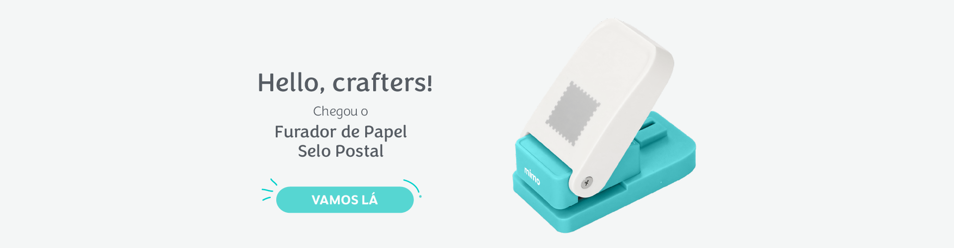 Chegou o Furador de papel selo postal Mimo