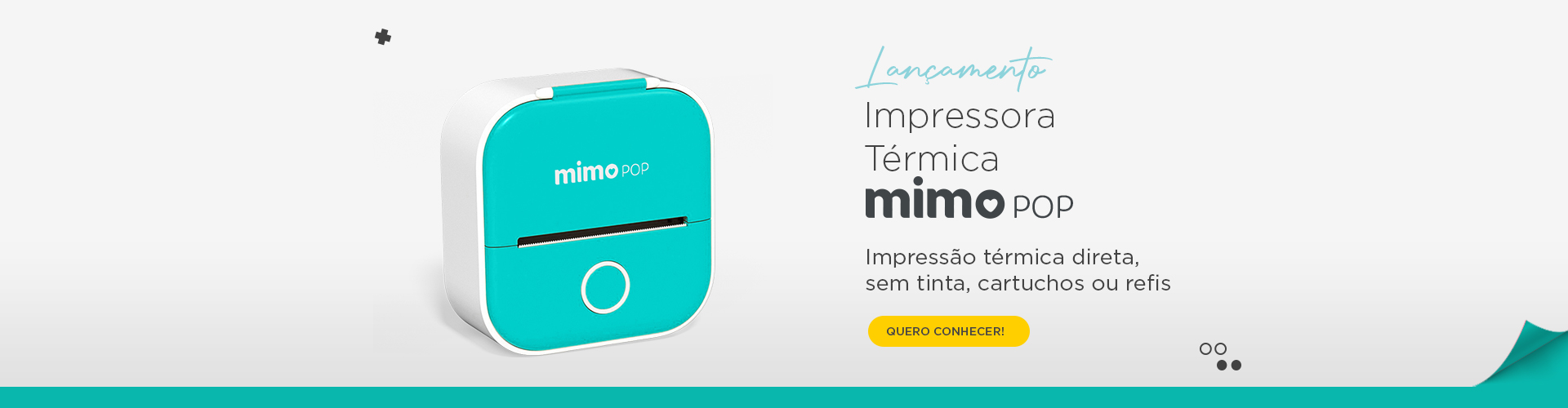 Impressora térmica Mimo Pop para adesivos