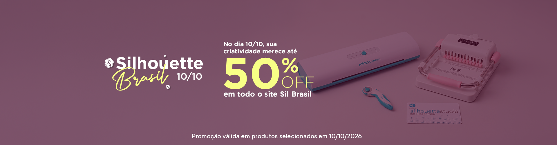 Aproveite até 50% OFF em todo o site Sil Brasil